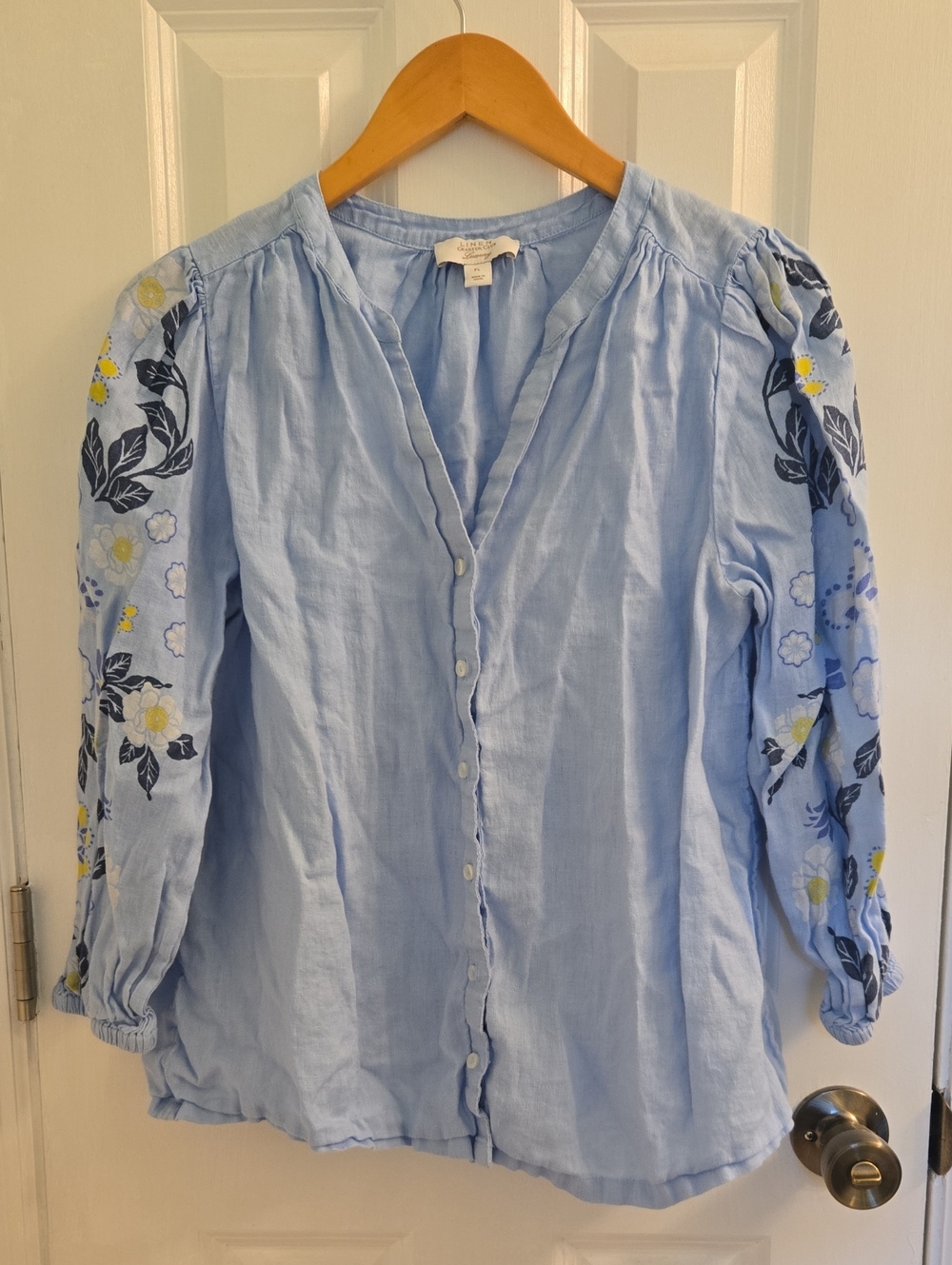 Floral Linen Top